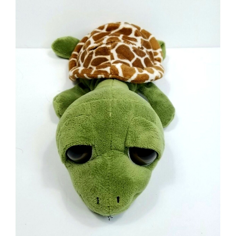 Seaworld Sea Turtle Plush Stuffed Aquatic Animal Brown Shell With Pocket 13" L